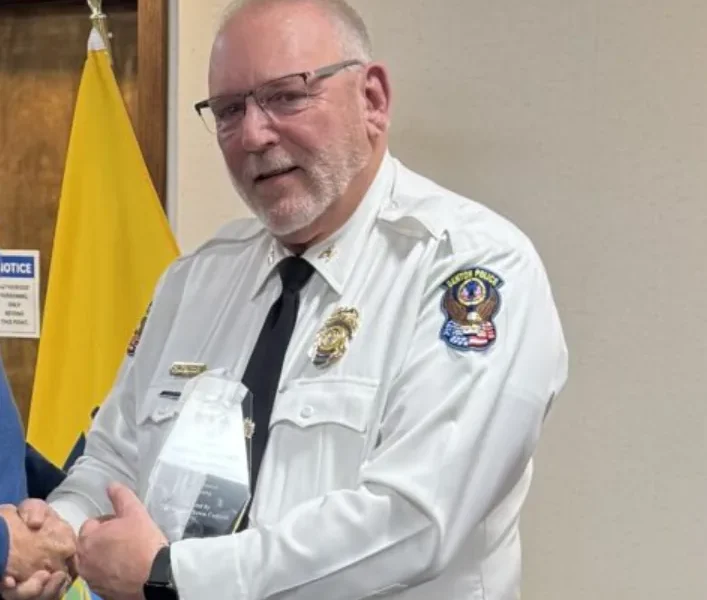 Denton police chief George Bacorn in uniform