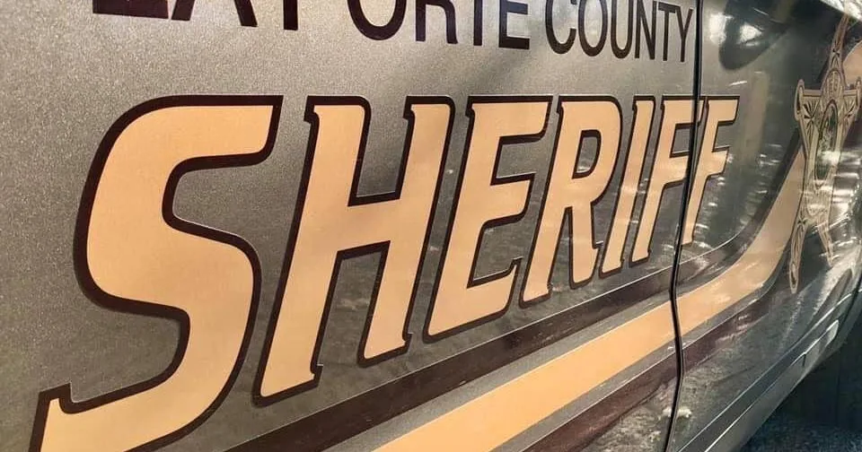 Police tape near a roadway after a fatal two-vehicle crash in Lake County