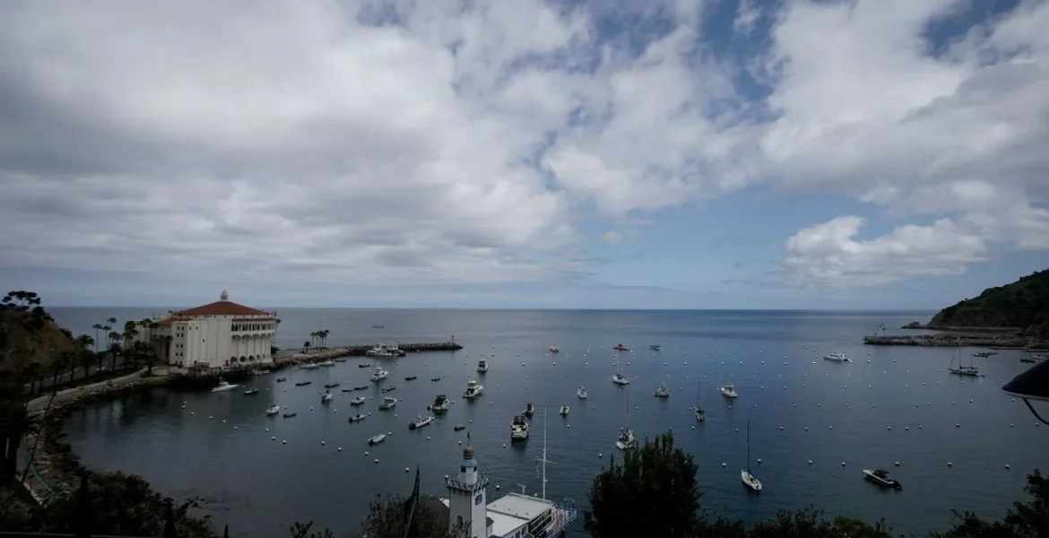 Emergency crews respond to a medical helicopter crash in the ocean off Catalina Island