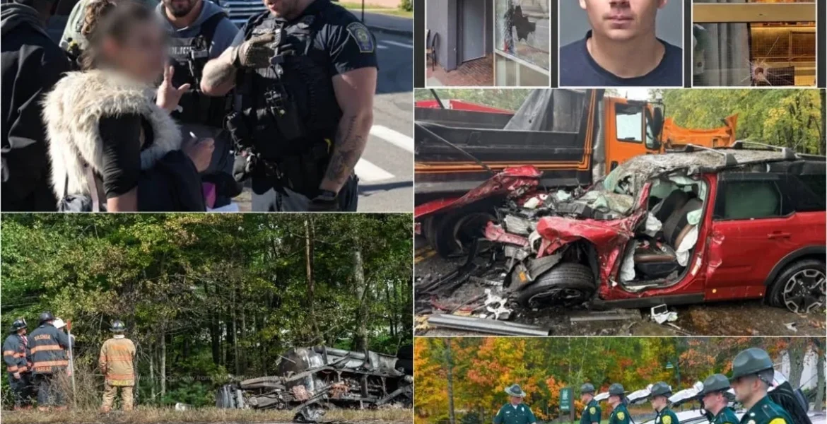 Route 101 crash scene, a school principal DUI case, and New Hampshire news headlines